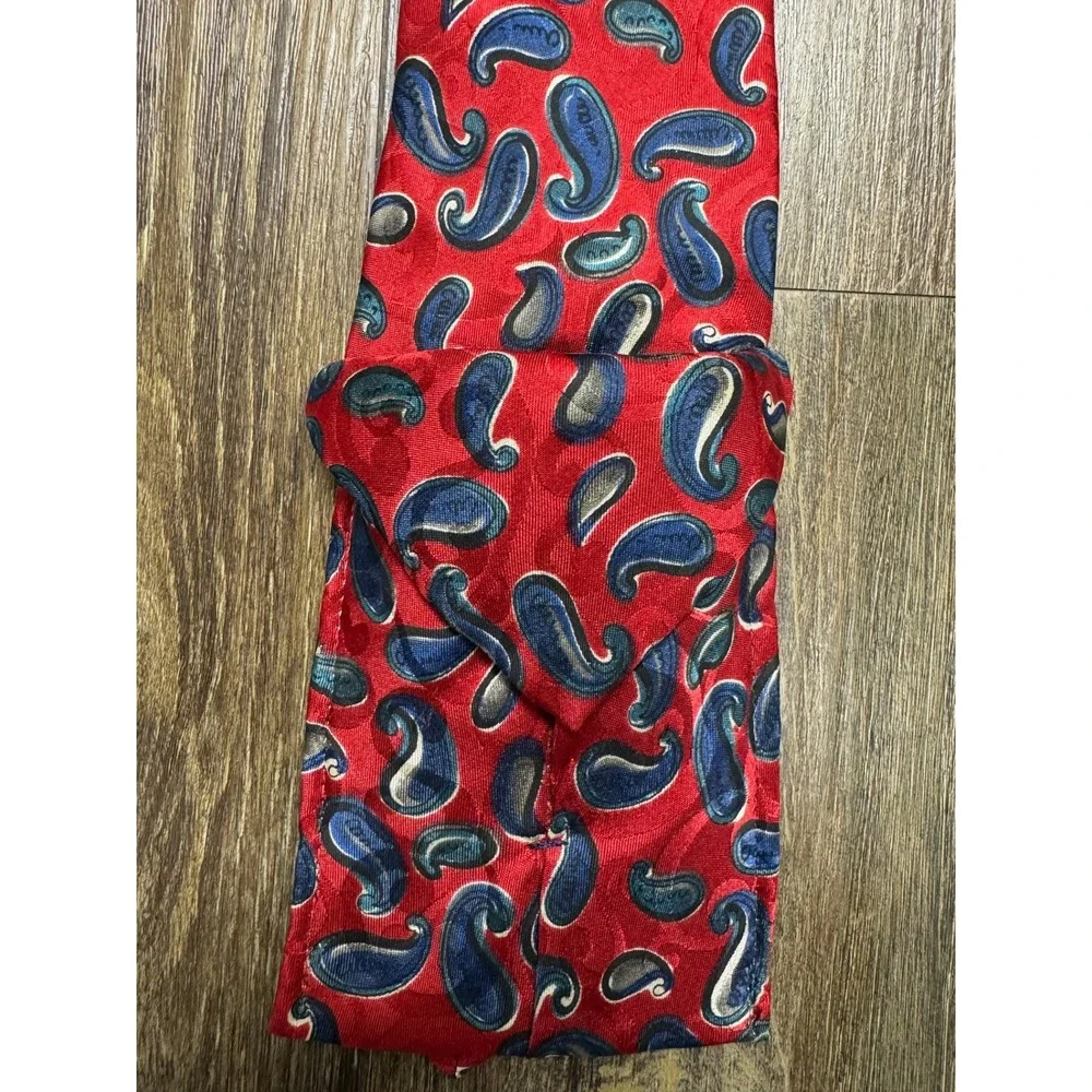 Hey-Ties Red Paisley Ascot Cravat Vintage Style Mens‎ Formal Neckwear BBL Inc